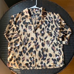 Nastygal Leopard Blouse
